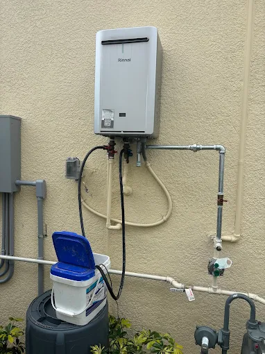 Tankless water heater flush and descaling service by Kabam Plumbing in Sun City Center FL